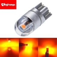 2 Bóng Đèn LED T10 W5W 5w5 3030 SMD T 10 168 Phụ Kiện Xe Hơi Đèn Đọc Sách Động Cơ Ô Tô Màu Vàng Cam