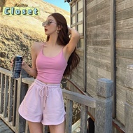 Cilset Ready In Stock Women's Shorts Comfortable Smocked Waist Style​Korea /KU-DK5/02