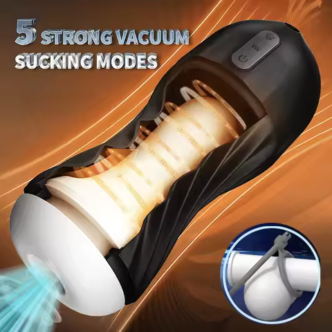 Male Masturbator Toys Automatic Sucking Masturbation Cup For Men Deep Throat Oral Vagina Suction Blo
