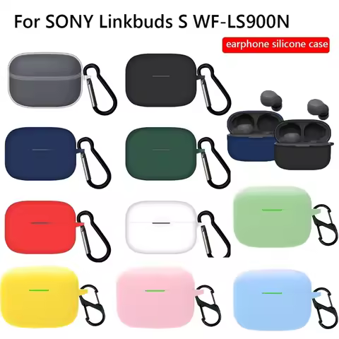Shockproof Silicone Earphone Protection Case for Sony Linkbuds S WF-LS900N Earphone Cover with Metal