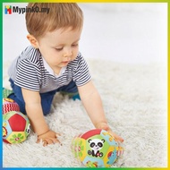 Mypink Soft Cloth Rattle Ball Baby For 0-36 Months Stuffed Baby Play Ball Sensory Toy MY