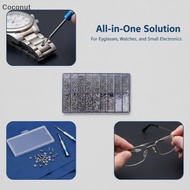 [coconut] 1000 PCS Small Eyeglass Repair Screws PM Round Screws with Washers Durable Hardware for Wa