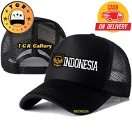 TGR Gallery INDONESIAN Trucker Hats - INDONESIA Distro Logo Hats - Premium GARUDA INDONESIA Hats - A