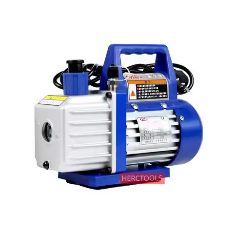 1.2 CFM Vacuum Pump 220V 150W Single Stage Air Conditioning Pump for Resin Degassing Refrigeration M