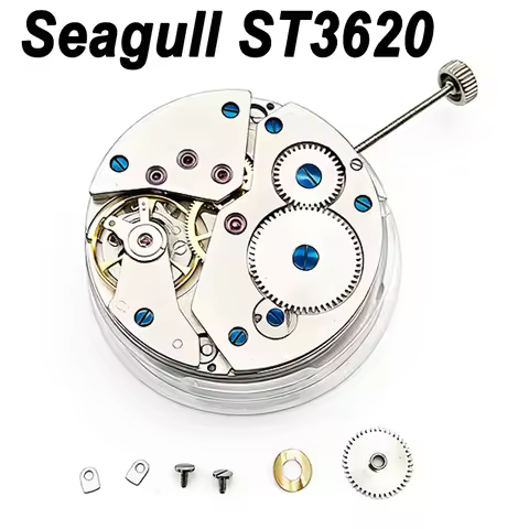 Seagull ST3620 Watch Hand Winding Movement Replacement For ETA 6498 6497 Date at 6/9 o'clock Mechani