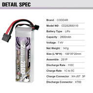 Eagle Krill CODDAR 2800mAh 3S4S6S 110C Long Range 7 Inch Fixed Wing Quadcopter Model Airplane Remote