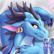 Anime Furry Orcus Anthro Janine (bad Dragon) Dakimakura Pillowcase DIY Custom Double-sided Print Hug
