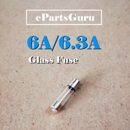6A 6.3A Glass Tube Fuse 5x20mm