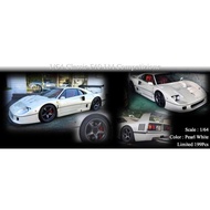 MY64X Classic F40 LM Competizione Pearl White Resin Limited Edition Model Car