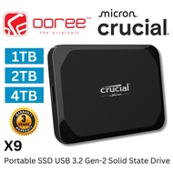 CRUCIAL X8 / X9 EXT SSD PORTABLE EXTERNAL SSD USB 3.2 GEN 2 SOLID STATE DRIVE WITH 1050MB/S SEQUENTI
