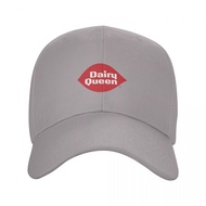 New Available Dairy Queen Logo Baseball Cap Men Women Fashion Polyester Solid Color Curved Brim Hat 