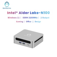 GenMachine Mini PC Intel NUC 12th N100 Windows11 WiFi5 DDR4 8/32GB RAM 256GB/2TB NVMe SSD Support Th