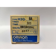 OMRON H3G-8A AC100/110/120 30S Timer, SPDT