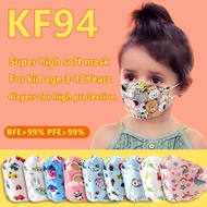 【KF-94 Mask】50pcs 4layers FishShape 4plydisposableprotectivemask for Kid Child Girl Boy 3-12Years Cute Cartoon Hello Kitty Sanrio Baby Shark Superhero Puppy Panda avengers Iron Man Spider man Superman Captain America Among us