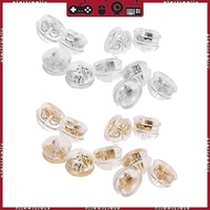 STA 18K Gold Back Pads Mushroom 10 Pcs Earring Backs Replacement for Earring Studs