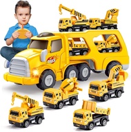 Remote Control Car for Toddlers 2 3 4 5 6 Construction Trucks Cars Toys Toddler 2-6 Year Old Boy Toy