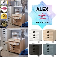 Ikea Alex 6 Drawers unit on castors (66 × 67 cm)