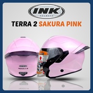Ink Terra 2 Sakura Pink | Terra2 Double Visor SNI Half Face Helmet