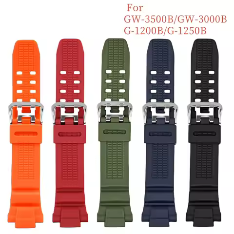 Watch Starp For CASIO G-shock GW-3500B GW-3000B G-1200B G-1250B Resin Watch Band