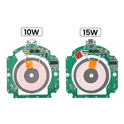 10W 15W High Power Wireless Charger Transmitter Module Type C Micro USB + Coil QC/PD For QI Standard