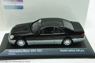 【現貨特價】1:43 Minichamps Mercedes Benz 600 SEC C140 Coupe 1992