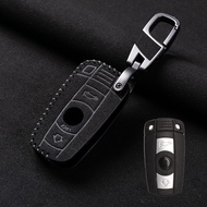 Leather Car Key Case Cover Fob For BMW E60 E61 E70 E81 E87 E90 E91 E92 X1 X5 X3 1 3 5 6 Series Z4 Pr