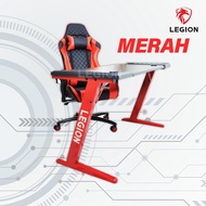 Meja Komputer Gaming PC LED Gaming Desk Table Computer Gamming Legion