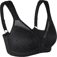 Full Cup Unpadded Non-Wired Bra (44F, Black)