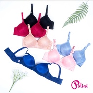 Promo package contains 3 and 6 pcs - Polini Women's Bra Without Wire, 3 Hooks, Jumbo Bras, Size 38 4