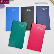 Year 2027 Mini Planner Notebook Journal Small Slim Pocket Size Hard Cover Diary Journal Qual 48K-3