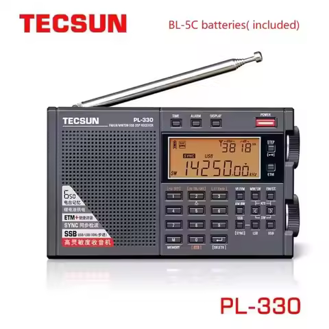 Tecsun PL-330 Radio FM /LW/SW/MW - SSB All-band Radio ,Tecsun Pl330 Portable Radio