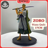 Mô Hình Zoro Wano 17cm Mô hình One Piece Cao Cấp, Figure Mô Hình Anmie One Piece Luffy Vua Hải Tặc