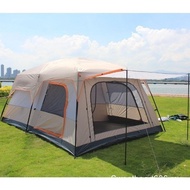 [  ] Camel 8-12 person Large Camping tent Waterproof Family Tent Outdoor tent 6MZK KDPB UZ9P