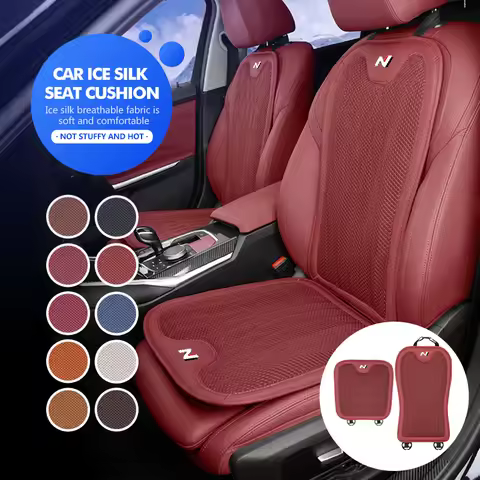 For Hyundai Ice Silk Car Seat Cover Protection Anti-scratch Cushion Pad N Line i20 i30 Sonata Tucson