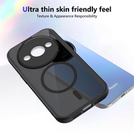 Xiaomi Poco C61 Case Matte Black Magnetic Attraction Casing For Xiaomi Poco C61 Phone Case