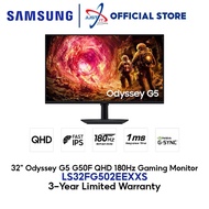 SAMSUNG LS32FG502EEXXS 32” G5 G50F ODYSSEY GAMING MONITOR ( 32" IPS QHD / 180Hz / 1Ms / G-SYNC COMPA