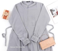 GAMIS ABU MUDA HERMOSA GAMIS WARNA SILVER HERMOSA GAMIS SILVER POLOS HERMOSA