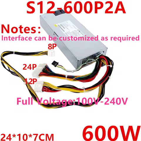 Almost New Original PSU For Chicony 600W Power Supply S12-600P2A