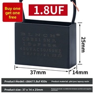 Fan Start Capacitor CBB61 1.2/1.5/1.8/2/2.5/3/4/5/6/7UF for Range Hood Ceiling Fan 450V Electronic C