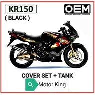 Cover Set + Tank Kawasaki KR 150 ( Black ) OEM