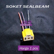 SOCKET SEAL BEAM - LAMP SOCKET - HALOGEN BULB SOCKET H4 CERAMIC H4 SOCKET H4 BULB