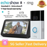 Ring Video Doorbell 2 – Upgraded Version 2021– Battery or wired 1080p HD video
