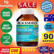 BLACKMORES ODOURLESS FISH OIL OMEGA 3 1000 MG 6 9 MINYAK IKAN DHA