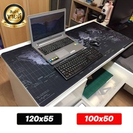 แผ่นรองเมาส์ลายแผนที่โลก ขนาด 100x50cm. 120x60cm. หนา 2 mm. แผ่นรองเมาส์ gaming แผ่นรองเมาส์ speed แ