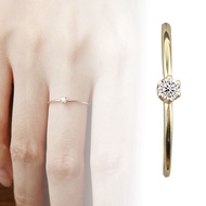 Meticulous 18k Rose Gold Wedding Ring 1.25 Ct Solitaire Diamond Donna Brilliant Proposal Rings for W