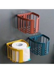 1 件衛生紙架,壁掛式衛生紙收納盒,紙巾籃和衛生捲紙,方便時尚的浴室配件
