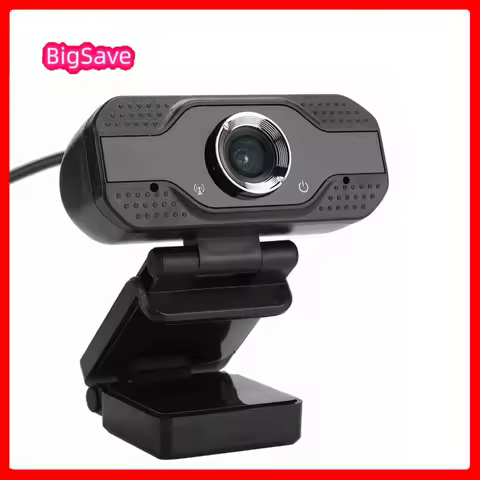 Portable Webcam Computer Camera 1080P Desktop Computer Camera USB Online Class Webcam with Microphon