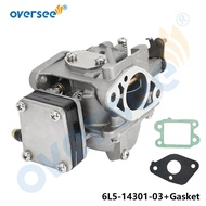 6L5-14301-03 Carburetor Assy For YAMAHA 3HP 2 Stroke Outboard Engine 6L5-14301-05 6L5-14301-03-00
