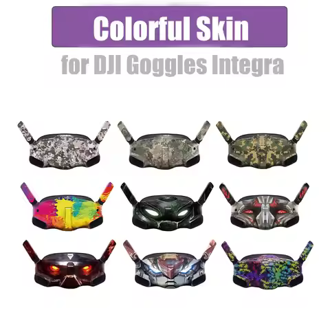 Colorful Skin for DJI Avata 2/Air 3/Mini 4 Pro for DJI Goggles Integra Sticker Glasses Protection Ac