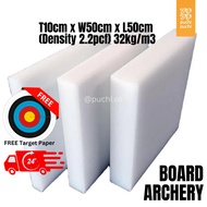 PE Foam Archery Board /Target Butt Shooting / Memanah 10CMx50CMx50CM (2.2pcf) FREE Target Paper 珍珠棉 